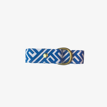 Load image into Gallery viewer, Boardwalk Cobalt Fabric Belt
