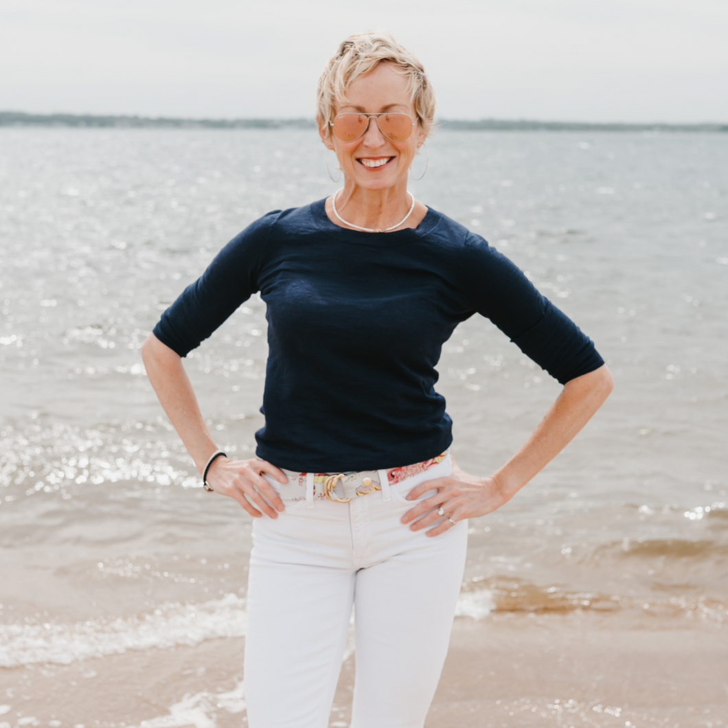 Cape Ann Floral Fabric Belt